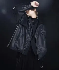 IMXS ELUVA leather jacket レザージャケット opium - メルカリ