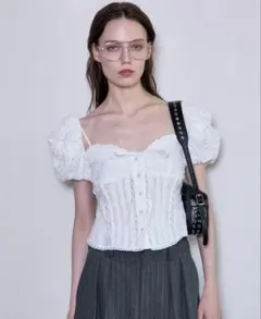 メゾンスペシャル 2way Cotton Puff Sleeve Bustier - メルカリ