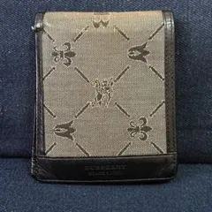 BURBERRY ブラックレーベル モノグラム柄 二つ折り 財布