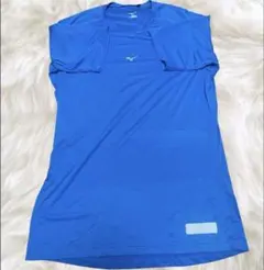 Mizuno アンダーシャツ サイズXO 青　半袖