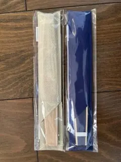 【未使用】クラブニンテンドー 非売品 スーパーマリオ 扇子 紺白セット