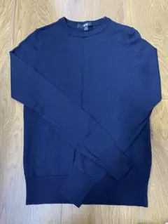 【nap様　専用です】UNIQLO メリノウールセーター・ネイビー・XS