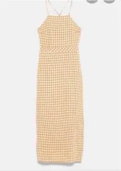 ZARA チェック柄　キャミワンピース♡