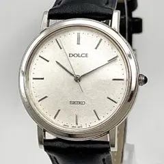 稼働 新品電池】SEIKO ドルチェ ヴィンテージ時計 さざ波文字盤