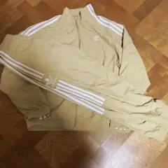 アディダス　ナイロンジャケット　ウーブン　ベージュ　2XL