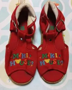 MIKI HOUSE キッズ サンダル レッド 18cmのサムネイル