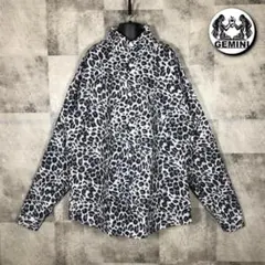 専用 スノーレオパード柄 ユキヒョウ柄 ポリシャツ オーバーサイズ 3XL