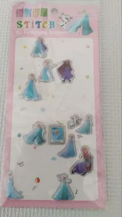 アナと雪の女王 3Dステッカー