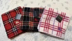 BURBERRY チェック柄ハンカチ 3枚セット