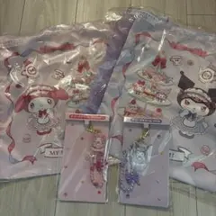 マイメロクロミ当たりくじトートバッグビーズチャーム4点セット