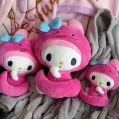 マイメロディ ぬいぐるみ 3体セット（タグ無し）