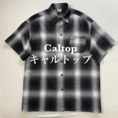 Caltop(キャルトップ) オンブレチェックシャツ 半袖 Size:M