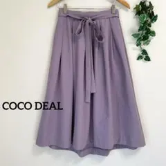 COCO DEAL＊ラベンダー フレアスカート ロングスカート ココディール 紫のサムネイル