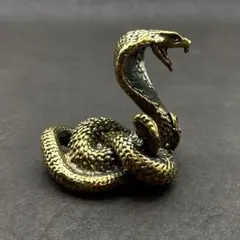真鍮 置物 アンティーク ヴィンテージ ハンドメイド 動物 蛇 ヘビ コブラ58