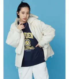 アングリッド ベストレイヤードブルゾン アイボリー