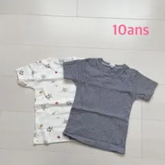 SALE★プチバトー　半袖Tシャツ2枚組　10ans