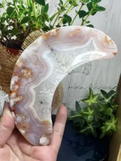高品質 カーネリアン 月 ムーン 握り石 - メルカリ