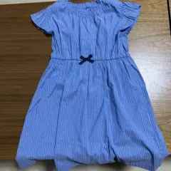 ストライプ柄 半袖ワンピース　子供服　西松屋130cm