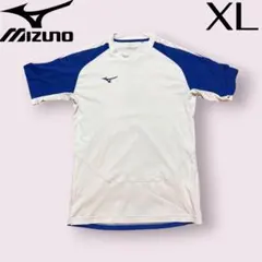 MIZUNO ミズノ プラクティスシャツ 半袖 ホワイト ブルー XLのサムネイル