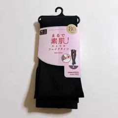 【新品・未使用】tutuanna フェイクタイツ 黒 80デニール M～Lサイズのサムネイル