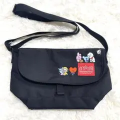 BTS BT21 マンハッタンポーテージ ショルダーバッグ　メッセンジャー　黒