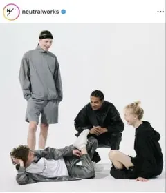 【neutralworks グレーショートパンツ　Lサイズ 】