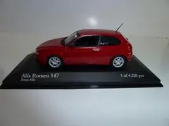 【値下げ】Alfa Romeo 147 Rosso Alfa ミニチャンプスのサムネイル