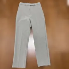 ミラオーウェン　後ろゴムセンタープレステーパードパンツ