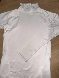 ホワイト タートルネック 長袖シャツ