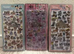 【正規品】Disney キャラクター プチドロップステッカー ❤︎ 3枚セット
