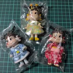不二家ペコちゃん　マスコットキーホルダー3点セットのサムネイル