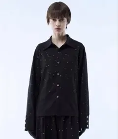 seyto Mesh layered dot shirt レイヤードシャツ - メルカリ