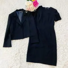 コシノミチコ　東京ソワール　ブラックフォーマル　礼服　９号　M ワンピース　長袖