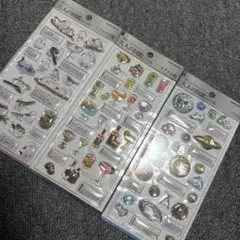 正規品大人の図鑑シール3Dビジュアルコレクション シマエナガカクテル天体3点