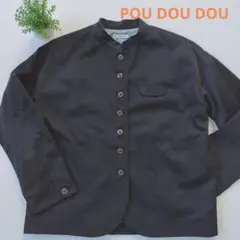 POU DOU DOU 黒　スタンドカラージャケット美品　レディース　Мサイズのサムネイル