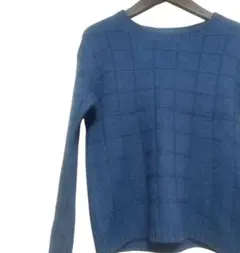 simplistic ウール アルパカ セーター 長袖 ブルー