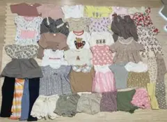 子ども服　まとめ売り　大量　半袖　長袖　半ズボン　パンツ　ワンピース　女の子のサムネイル