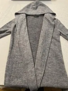 【GWセール】フード付きロングカーディガン