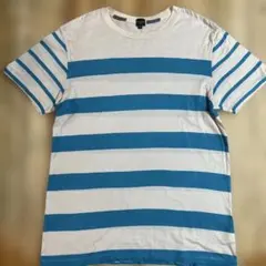 Paul Smith JEANS ボーダーTシャツ ホワイト ブルー Lのサムネイル