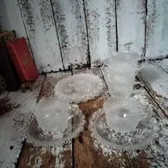 Re Art　ガラス　　ノリタケ　イッタラ　グラス　小皿　当時物　レア　昭和 Re Art ガラス ノリタケ イッタラ グラス 小皿 当時物 レア 昭和