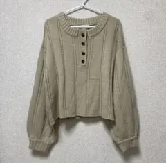 apresjour ヘンリーケーブルニット　アプレジュール　ニット