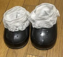 店頭ペコちゃんの黒靴とレース付き靴下はおまけです！☺︎