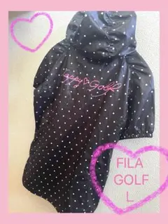 ♡FILA GOLF♡古着　半袖パーカー 　レディースL 撥水加工　ドット柄