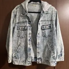 PINKY フード付きデニムジャケット M