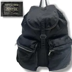 セール❗️訳があり　ポーター タンカー リュック バックパック ブラック ナイロン
