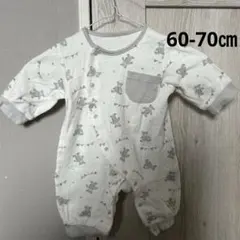 クマ柄ロンパース 60-70cm