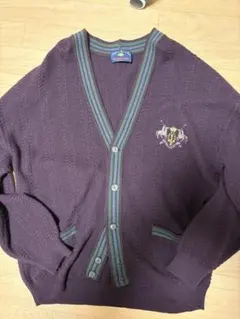 ワインレッド　カーディガン