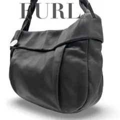 FURLA フルラ　ショルダーバッグ　レザー　ブラック　肩掛け　大容量　y2kのサムネイル