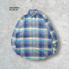 90s古着HIGH SIERRA オンブレ調チェックシャツ グラデーションカラー