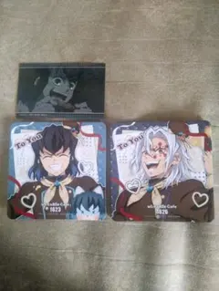 【鬼滅の刃】バレンタインコースター宇髄天元嘴平伊之助 柱稽古場面写ステッカー